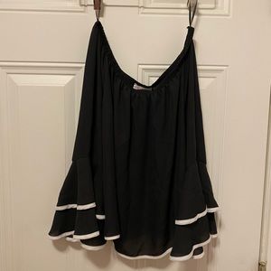 Black off the shoulder